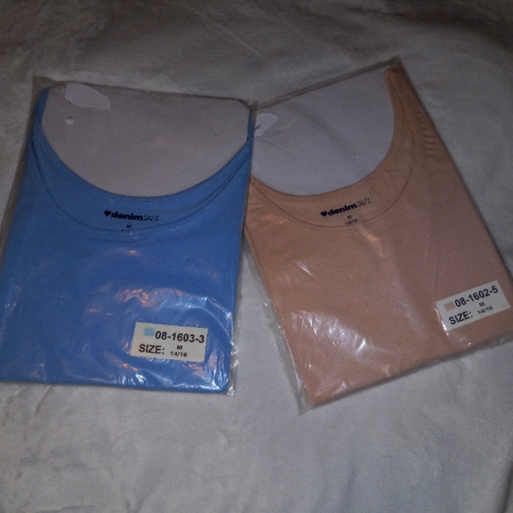 Demin 24/7 tank top bundle pack Of 3. Plus size Womens Medium 14/16.